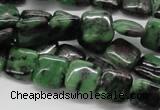 CEP14 15.5 inches 12*12mm square epidote gemstone beads wholesale