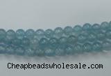 CEQ01 15.5 inches 4mm round blue sponge quartz beads wholesale