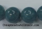 CEQ09 15.5 inches 20mm round blue sponge quartz beads wholesale