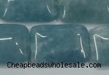 CEQ177 15.5 inches 22*30mm rectangle blue sponge quartz beads