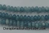 CEQ22 15.5 inches 4*6mm rondelle blue sponge quartz beads