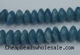 CEQ24 15.5 inches 6*10mm rondelle blue sponge quartz beads