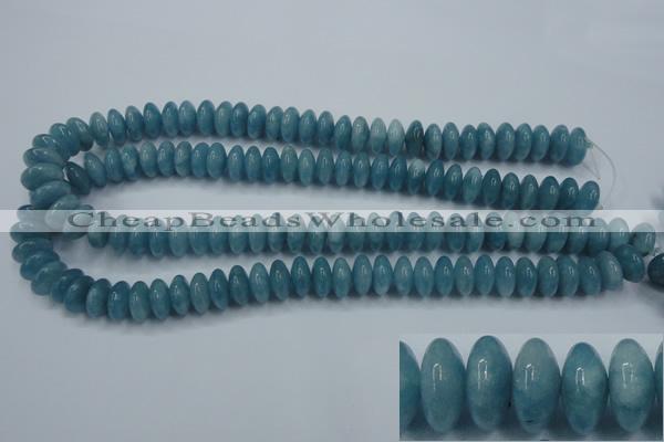 CEQ25 15.5 inches 6*12mm rondelle blue sponge quartz beads