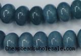 CEQ26 15.5 inches 10*14mm rondelle blue sponge quartz beads