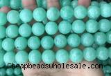 CEQ305 15.5 inches 14mm round green sponge quartz beads