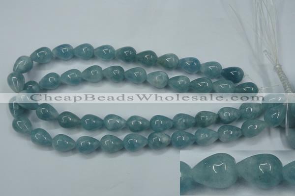 CEQ46 15.5 inches 12*16mm teardrop blue sponge quartz beads