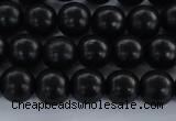 CEY02 15.5 inches 6mm round black ebony wood beads wholesale