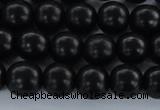 CEY03 15.5 inches 8mm round black ebony wood beads wholesale