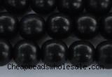 CEY05 15.5 inches 12mm round black ebony wood beads wholesale