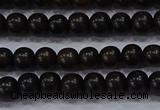 CEY51 15.5 inches 6mm round ebony wood beads wholesale