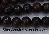 CEY52 15.5 inches 8mm round ebony wood beads wholesale