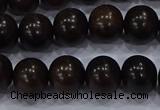 CEY53 15.5 inches 10mm round ebony wood beads wholesale