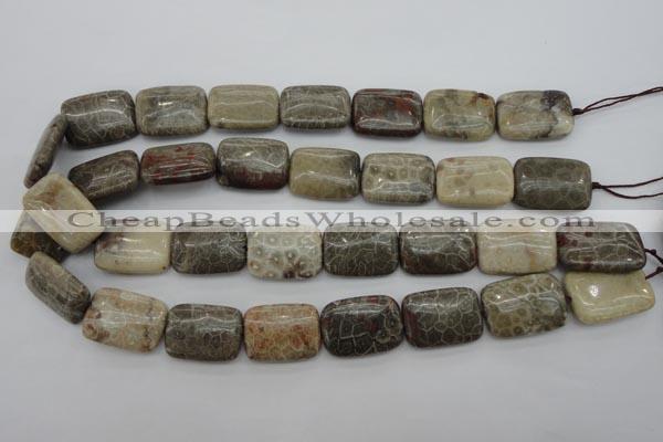 CFA224 15.5 inches 18*25mm rectangle chrysanthemum agate beads