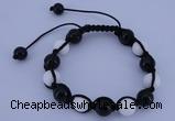 CFB506 10mm round candy jade beads adjustable bracelet wholesale