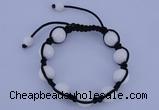 CFB515 12mm round candy jade beads adjustable bracelet wholesale