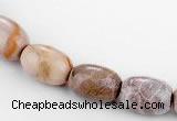 CFC51 10*14mm ellipsoid coral fossil jasper beads wholesale