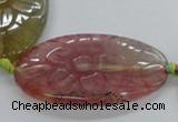 CFG1181 15.5 inches 25*40mm – 35*50mm carved freeform agate beads