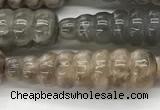 CFG1530 15.5 inches 10*35mm carved teardrop moonstone beads