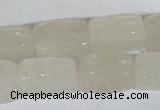 CFG545 15.5 inches 15*20mm carved brick white jade beads