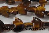 CFG767 15.5 inches 10*15mm carved animal yellow tiger eye beads