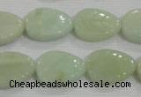 CFG815 12.5 inches 15*20mm carved leaf amazonite beads wholesale