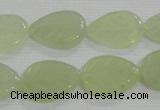 CFG821 12.5 inches 15*20mm carved leaf New jade beads wholesale