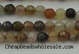 CFJ210 15.5 inches 4mm faceted round fancy jasper beads wholesale