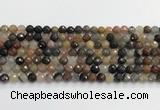 CFJ217 15.5 inches 6mm faceted round fancy jasper beads