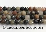 CFJ220 15.5 inches 12mm faceted round fancy jasper beads