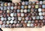 CFJ251 15.5 inches 6mm faceted round fantasy jasper beads wholesale