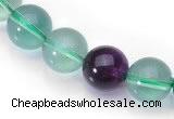 CFL03 AA grade 8mm round natural fluorite beads Wholesale