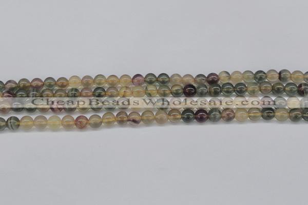 CFL1101 15.5 inches 6mm round yellow fluorite gemstone beads