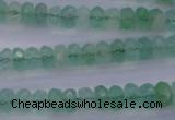 CFL111 15.5 inches 5*8mm faceted rondelle green fluorite beads