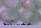 CFL1221 15.5 inches 18*25mm oval green fluorite gemstone beads