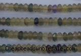 CFL140 15.5 inches 3*6mm faceted rondelle yellow fluorite beads