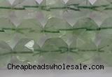 CFL1404 15.5 inches 12mm faceted nuggets green fluorite beads