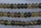 CFL141 15.5 inches 5*8mm faceted rondelle yellow fluorite beads