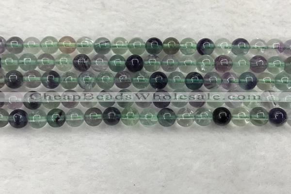 CFL1461 15.5 inches 6mm round A grade fluorite gemstone beads