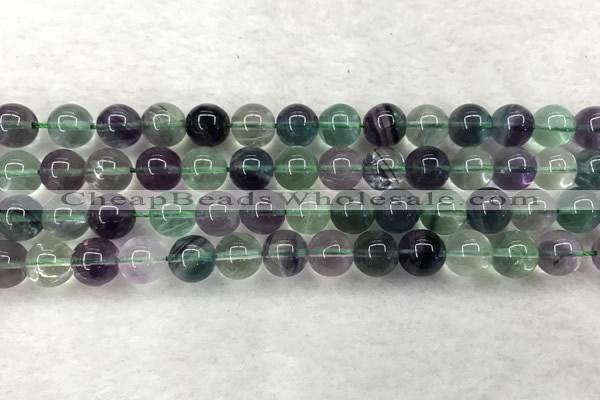 CFL1463 15.5 inches 10mm round A grade fluorite gemstone beads