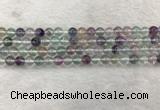 CFL1471 15.5 inches 6mm round AA grade fluorite gemstone beads