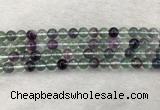 CFL1472 15.5 inches 8mm round AA grade fluorite gemstone beads