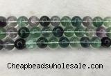 CFL1476 15.5 inches 14mm round AA grade fluorite gemstone beads