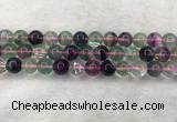 CFL1484 15.5 inches 12mm round rainbow fluorite gemstone beads