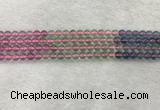 CFL1489 15.5 inches 6mm round rainbow fluorite gemstone beads