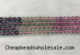 CFL1490 15.5 inches 8mm round rainbow fluorite gemstone beads