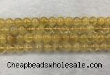 CFL1509 15.5 inches 10mm round yellow fluorite gemstone beads