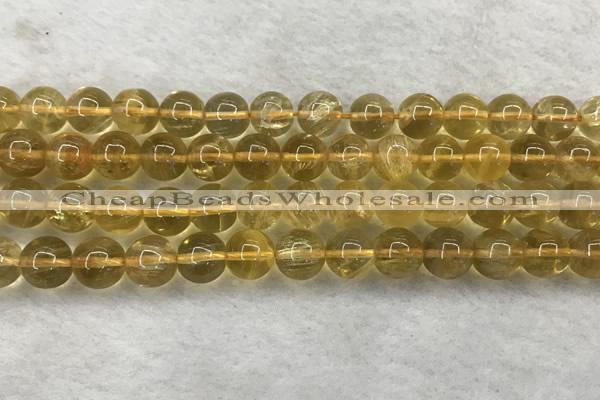 CFL1510 15.5 inches 10mm round yellow fluorite gemstone beads