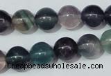 CFL153 15.5 inches 12mm round natural fluorite gemstone beads wholesale