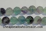 CFL252 15.5 inches 8mm faceted round natural fluorite beads