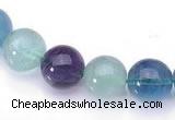 CFL26 16 inch 4mm round B grade natural fluorite beads Wholesale